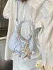 Bolsa Transfronteriza 2026 Nueva Dulce y Linda para Mujer con Lazo, Bolso Cruzado Pequeño, Estilo de Nicho, Bolso Tipo Dumpling de Gama Alta, Bolso de Hombro