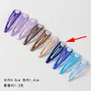 Base de Pasador de Pelo Gota de Agua de 5 cm Aceite Colorido Pinza Bb Materiales para Accesorios DIY Pinza Base Color Caramelo con Pinza de Soporte Blanca Inferior para Mujeres