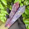 Venta al por mayor de fábrica de artesanías de cristal natural, regalos decorativos tallados a mano con piedra en bruto transfronteriza, adornos de cetro de unicornio