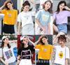 Verão Nova Camiseta Feminina de Manga Curta Estilo Coreano Feminina Solta Tamanho Grande Fornecimento Atacado 9.9 Frete Grátis para Mulheres