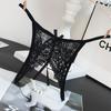 Lencería Sexy, Talla Grande, Entrepierna Abierta, No Necesita Quitarse, Masaje de Perlas, Coqueteo en la Cama, Nuevo Estilo Tanga que se Puede Insertar