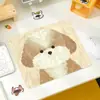 Alfombrilla de ratón de perro lindo tamaño pequeño Alfombrilla para mesa de computadora Alfombrilla de juego Borde antideslizante Bloqueo de borde Engrosada Alfombrilla de mesa para cibercafé E-sports