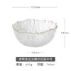 Hogar creativo nuevo vajilla japonesa irregular tazón para helado fruta postre fideos instantáneos ensalada tazón de cristal