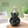Botella de Agua Simple con Forma de Calabaza, Botella para Fermentar Vino, Botella para Bebidas de Té con Leche, Jarra de Vidrio para Vino, Set de Vino Portátil para Hogar y Exterior, Botella Portátil