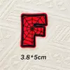 5cmQ Teia de Aranha Gorducha Letra Número Patch de Bordado Autoadesivo Patch Decorativo para Bordado DIY em Diário/Computador Patch de Tecido