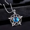 Colgante Trendy Versátil para Hombre Hermano, Joyería Fluorescente Personalizada, Elegante Accesorio Masculino con Audaz Diseño de Ojo