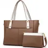 Directo del fabricante: Bolso de moda para mujer estilo coreano, nuevo modelo 2026, juego de dos piezas en colores contrastantes, bolso madre-hija