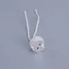 Portalámparas G5.3 cabezal de lámpara foco led tipo copa MR16 con cable base de cerámica resistente a alta temperatura 10cm cabezal de lámpara de silicona blanco
