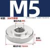 Gb807 Acero Inoxidable 304/Hierro Galvanizado Niquelado Tuerca de Tornillo de Mano Moleteada Cabeza Grande Cabeza Plana Delgada Tapa de Tornillo M3-M10