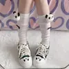Calcetines Lolita muñeco panda calcetines de tubo medio apilados estilo JK japonés ins caricatura lindo calcetines Lolita