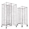 Carrito de Estante para Hornear de Acero Inoxidable Múltiples Niveles Horno Rotatorio Comercial para Hornear Pasteles Estante para Pan de Aleación de Aluminio Estante para Horno Refrigerador