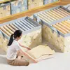 Caja de Almacenamiento para Armario Doméstico Ropa Ropa Calcetines Artículos Varios Caja de Almacenamiento Organizadora Tela Oxford Caja de Almacenamiento Plegable