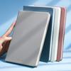 Cuaderno A5 de piel con pegatinas personalizadas para negocios, libreta de notas para registro de reuniones de oficina, diario con logotipo imprimible