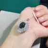 Colgante de ópalo liso negro ultra hermoso natural puro piedra principal 10*13mm plata 925 incrustación de precisión salida de fábrica