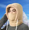 Chapéu Lei Feng para Homens e Mulheres, Chapéu de Algodão à Prova de Frio e Vento para Ciclismo ao Ar Livre no Inverno, Veículo Elétrico, Máscara de Esqui Grossa de Lã do Nordeste