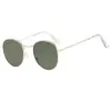 Gafas de sol redondas retro 3447 gafas de sol con lente de color moda europea y americana gafas de sol metálicas de moda Gafas marinas