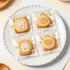 Bolsas personalizadas de empaque para galletas de dibujos animados lindos, bolsas autosellables, bolsas con base, bolsas de empaque para repostería, bolsas para snacks y postres