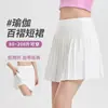 Nueva falda de tenis talla grande para mujer, falda plisada blanca de secado rápido, minifalda deportiva, media falda de bádminton anti-exposición, ropa de tenis