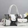 Comércio Exterior Mais Vendido Bolsa Feminina Europeia e Americana Retrô Padrão Crocodilo Duas Peças Bolsa de Mão Outono e Inverno Nova Bolsa de Ombro Cruzada Almofada