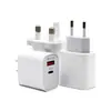 Cargador Rápido Transfronterizo Pd20W, Cabezal de Carga Dual Pd+Qc3, Adecuado para Cargadores de Teléfono Móvil Apple 16 Europeos, Americanos y Británicos