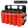 Suporte para garrafa de água para treino de futebol, suporte dobrável para copo de água de atleta, suporte de bebidas de 10 furos para treino de futebol