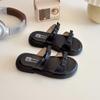 Chinelos Infantis para Exterior 2026 Verão Novo Estilo Coreano Menina Laço Moderno Casual Slip-On