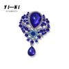 Broche colgante de cristal y pedrería de alta gama retro estilo europeo y americano transfronterizo, ramillete para solapa de comercio exterior, accesorios de joyería para abrigo