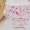 Precio Especial de Evento Pinkgirl Calzones Triángulo para Mujer con Ribete de Encaje, Nylon Elástico, Estampados, Secado Rápido, Directo de la Fábrica Fuente