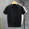 Venta directa de fábrica de polos nuevos de alta gama, moda de verano para hombre de manga corta, ajuste slim, manga media, cuello camisero, camiseta básica de punto