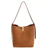 Bolso de Cubo Retro Estilo Coreano para Mujer 2025 Invierno Nuevo Textura de Alta Calidad Estilo Extranjero Versátil Bolso de Hombro Único Cruzado