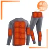Roupas térmicas elétricas inteligentes com aquecimento, roupa íntima térmica masculina e feminina, roupas e calças de outono e inverno, roupas de aquecimento à prova de frio e espessas, além das fronteiras