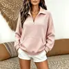 Suéter Pulóver de Punto para Mujer 2026 Nuevo Otoño/Invierno Europeo y Americano, Cuello Polo, Elegante, Sencillo, Moderno, con Bolsillos, Tejido