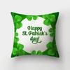 Transfronteiriço nórdico New Hot Sale St. Dia de Patrick's Digital Impresso Pêssego Couro Home Decoração Interior Fronha