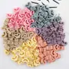 Novo presilha de cabelo infantil pequena cor de doce clipe de franja de coração presilha de cabelo de tricô de menina fofa presilha lateral