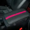 Almofada de Apoio de Braço para Carro Couro Clássico Preto Resistente ao Desgaste Comércio Exterior Transfronteiriço Almofada Antiderrapante para Uso no Interior do Carro Almofada de Apoio de Braço em Couro