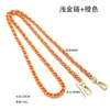 Bolso Bandolera con Cadena Correa de Hombro con Cadena de Cuero para Bolso, Cadena de Hierro de Cuero PU, Cadena con Cierre de Pinza de Langosta de Aleación de Zinc, Correa de Bolso Reductora de Peso
