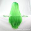 Peruca colorida de anime cos Europa e Estados Unidos 80cm de comprimento, cabelo liso, franja, peruca feminina, cobertura total da cabeça, fibra química, alta temperatura, ponto de seda
