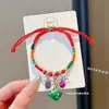 Pulseira de Alta Qualidade Estilo Zongzi 2026 Nova para o Festival do Barco-Dragão, Pulseira de Fio Colorido Estilo Xizang com Pingente de Paz, Corda de Mão Estilo Étnico