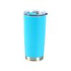 Taza de Coche para Venta al por Mayor Transfronteriza Europea y Americana de Acero Inoxidable 304 de Doble Pared al Vacío con Spray Simple de Plástico de Fondo Plano Taza Térmica para Coche