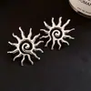 Brincos Pendentes Ovais de Zircônia Europeus e Americanos Transfronteiriços, Moda Retrô, Temperamento Exquisito, Luxo Leve, Brincos de Alta Qualidade