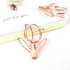 Clip de papel de tulipán transfronterizo clip de papel de flor creativa clip de papel con forma de flor patrón de papelería lindo clip de papel rosa en stock