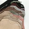 Estilo Nuevo Primavera y Otoño Moda Coreana Ajuste Delgado Capa Base de Cuello Alto para Mujer Manga Larga Tejido Cuello Medio Mujer Rosa Talla Única