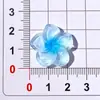 Accesorios de resina de flor transparente con degradado de cinco pétalos para manualidades con pegamento de crema para fundas de teléfono, pasadores para el pelo, vasos de agua y dijes para zapatos