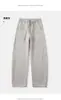 Feng She Ropa de Hombre / Retro Americano Corte Inclinado Hoja Curva Pantalones de Chándal Hombre Otoño Marca de Tendencia Pantalones Rectos Sueltos Casuales