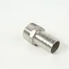 Conector Externo Sextavado de Aço Inoxidável 304 Aço Inoxidável para Perfuração e Rosqueamento Conector Pagoda de Aço Inoxidável Conector Sextavado de Couro