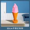 Modelo Comercial de Helado Grande Artículo de Exhibición Realista Grande Caja de Luz Luminosa Exhibidor Cono Helado Falso Tablero Publicitario