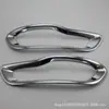 16 capas de farol de neblina traseiro de luz livre moldura de farol de neblina adequadas para jeep luz livre jeep modificado moldura de farol anti-neblina cromado M