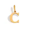 Chihang joias pulseira colar pingente letra aço inoxidável transfronteiriço nome pingente inglês acessórios joias DIY