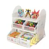 Caja de almacenamiento de piezas de bloques de construcción de gran capacidad, contenedor de almacenamiento de bloques de construcción y LEGO para niños, organizador de piezas de bloques de construcción LEGO