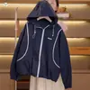 Chaqueta con Capucha para Niña 2026 Otoño Nuevo Estilo para Niños Medianos y Grandes Sudadera con Capucha Cardigan Estilo Coreano Cremallera Manga Larga para Principios de Otoño